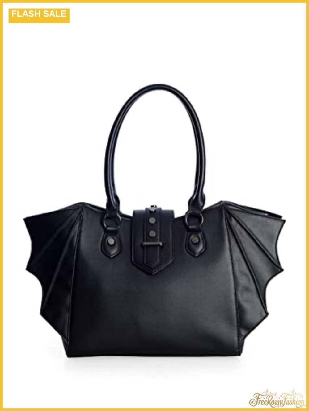 Gothic Bat Winged Vegan Leather Shoulder Bag Crossbody Purse Bat-Like Shape